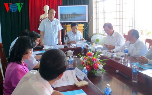 Vietnam Fatherland Front President works in Hoa Quang Nam commune, Phu Yen province - ảnh 1
